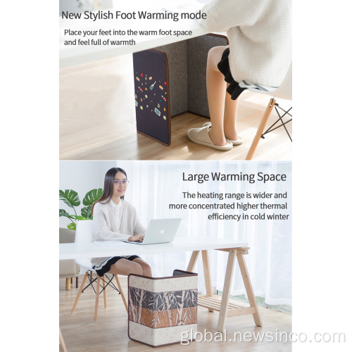 Heating pad for foot pain Environmental protection under desk foot warmer Manufactory